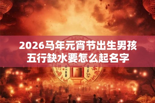 2026马年元宵节出生男孩五行缺水要怎么起名字