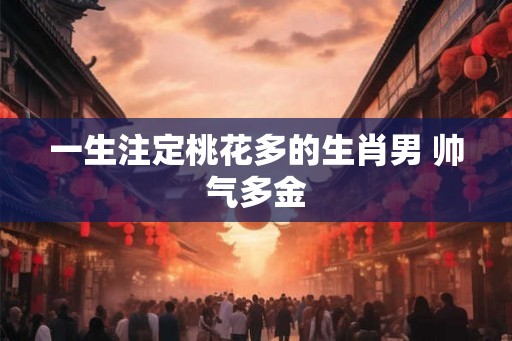 一生注定桃花多的生肖男 帅气多金