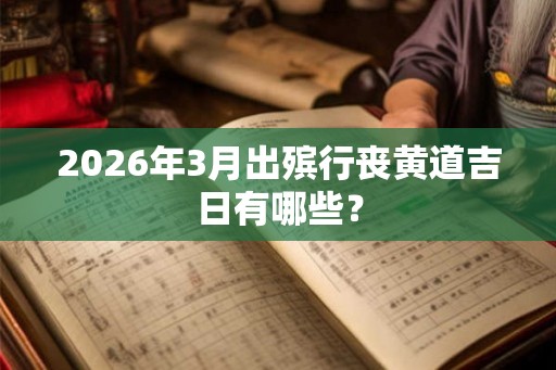 2026年3月出殡行丧黄道吉日有哪些？
