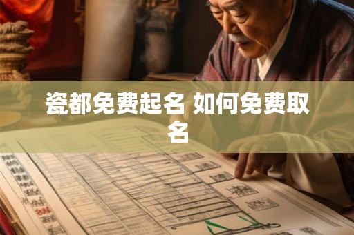 瓷都免费起名 如何免费取名