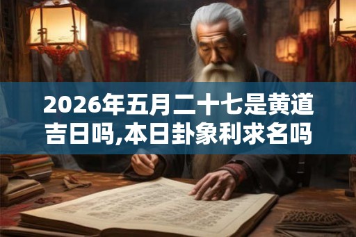 2026年五月二十七是黄道吉日吗,本日卦象利求名吗 2026年五月二十七是黄道吉日吗,本日卦象利求名吗