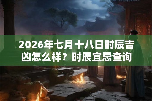 2026年七月十八日时辰吉凶怎么样？时辰宜忌查询