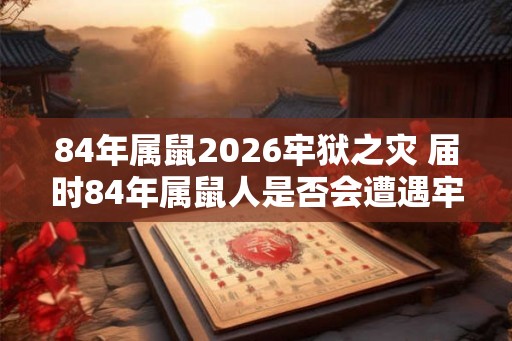 84年属鼠2026牢狱之灾 届时84年属鼠人是否会遭遇牢狱之灾