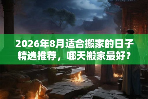 2026年8月适合搬家的日子精选推荐，哪天搬家最好？