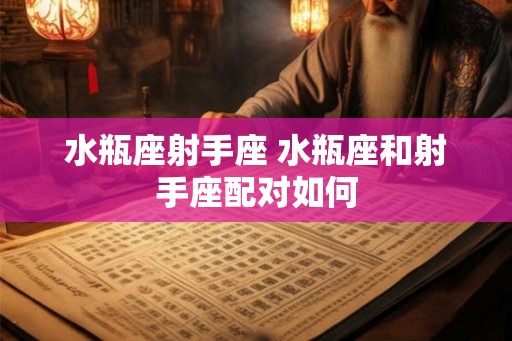 水瓶座射手座 水瓶座和射手座配对如何