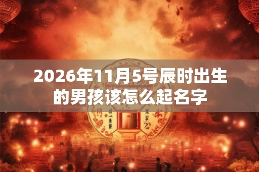 2026年11月5号辰时出生的男孩该怎么起名字 2026年11月5号辰时出生的男孩该怎么起名字