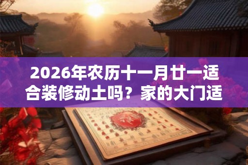 2026年农历十一月廿一适合装修动土吗？家的大门适合朝哪个方向？