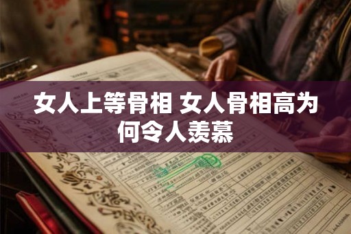 女人上等骨相 女人骨相高为何令人羡慕