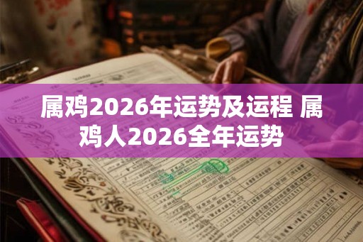 属鸡2026年运势及运程 属鸡人2026全年运势 属鸡2026年运势及运程 属鸡人2026全年运势