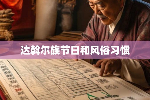 达斡尔族节日和风俗习惯 达斡尔族节日和风俗习惯