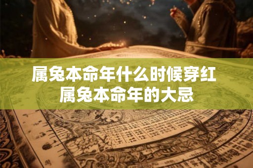 属兔本命年什么时候穿红 属兔本命年的大忌