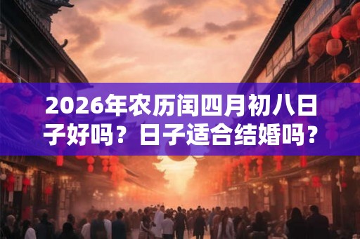 2026年农历闰四月初八日子好吗?日子适合结婚吗? 2026年农历闰四月初八日子好吗?日子适合结婚吗?