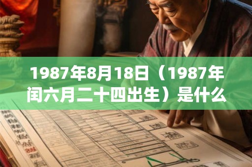 1987年8月18日（1987年闰六月二十四出生）是什么命_命运如何