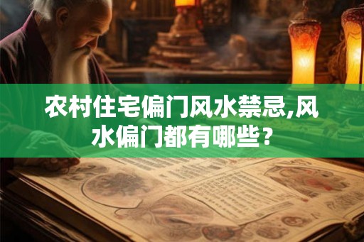 农村住宅偏门风水禁忌,风水偏门都有哪些？