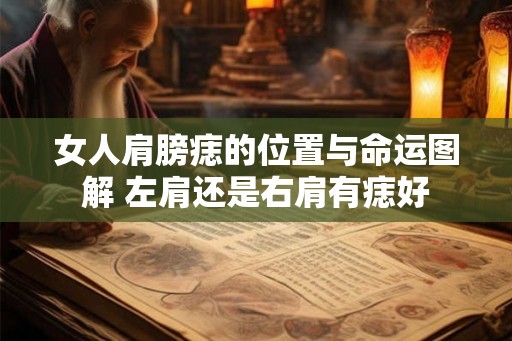 女人肩膀痣的位置与命运图解 左肩还是右肩有痣好
