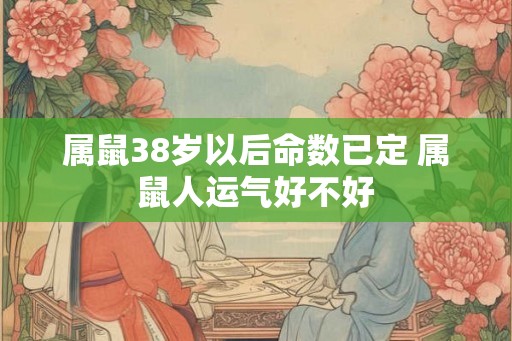 属鼠38岁以后命数已定 属鼠人运气好不好