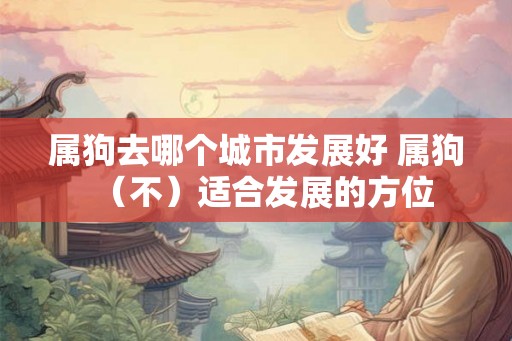 属狗去哪个城市发展好 属狗（不）适合发展的方位