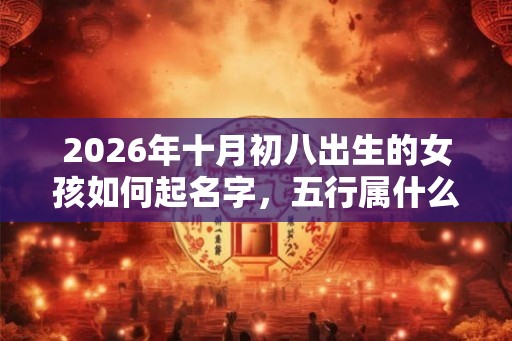 2026年十月初八出生的女孩如何起名字，五行属什么