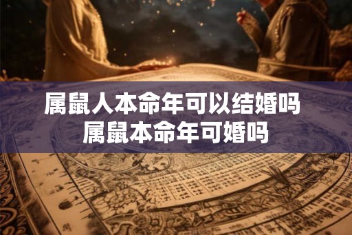 属鼠人本命年可以结婚吗 属鼠本命年可婚吗