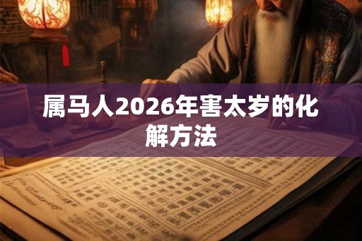 属马人2026年害太岁的化解方法