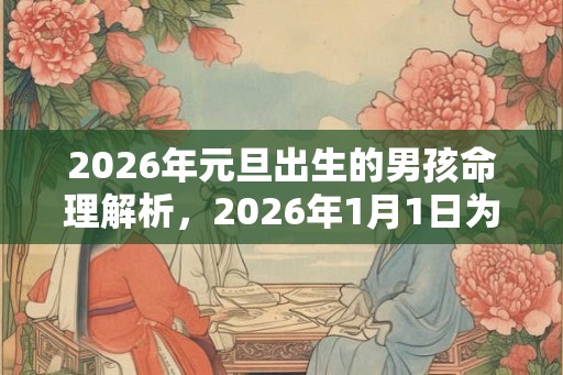 2026年元旦出生的男孩命理解析，2026年1月1日为什么叫元旦？