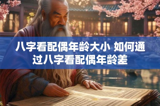 八字看配偶年龄大小 如何通过八字看配偶年龄差 八字看配偶年龄大小 如何通过八字看配偶年龄差