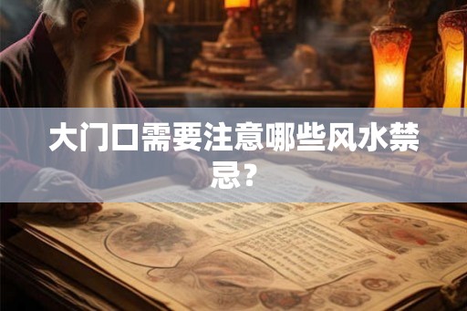大门口需要注意哪些风水禁忌？