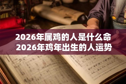 2026年属鸡的人是什么命 2026年鸡年出生的人运势如何