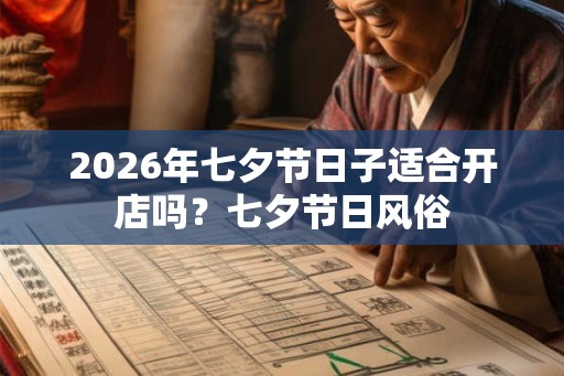 2026年七夕节日子适合开店吗？七夕节日风俗