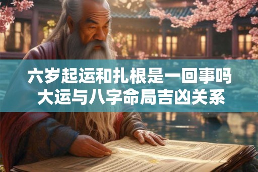 六岁起运和扎根是一回事吗 大运与八字命局吉凶关系