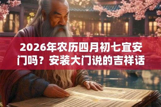 2026年农历四月初七宜安门吗？安装大门说的吉祥话