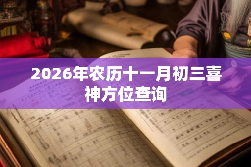 2026年农历十一月初三喜神方位查询 2026年农历十一月初三喜神方位查询