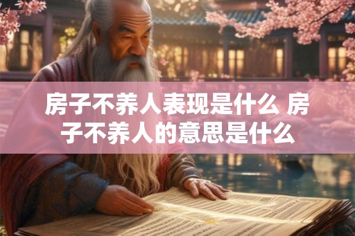 房子不养人表现是什么 房子不养人的意思是什么