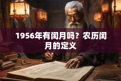 1956年有闰月吗？农历闰月的定义