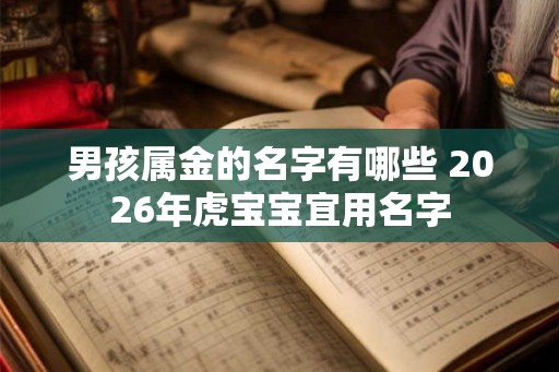 男孩属金的名字有哪些 2026年虎宝宝宜用名字
