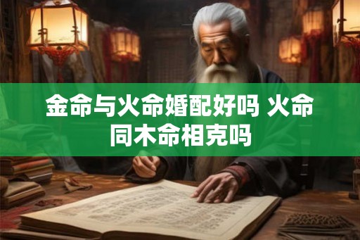 金命与火命婚配好吗 火命同木命相克吗