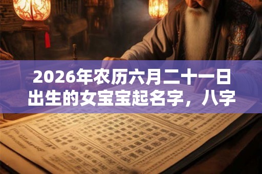 2026年农历六月二十一日出生的女宝宝起名字,八字五行起名大全 2026年农历六月二十一日出生的女宝宝起名字,八字五行起名大全