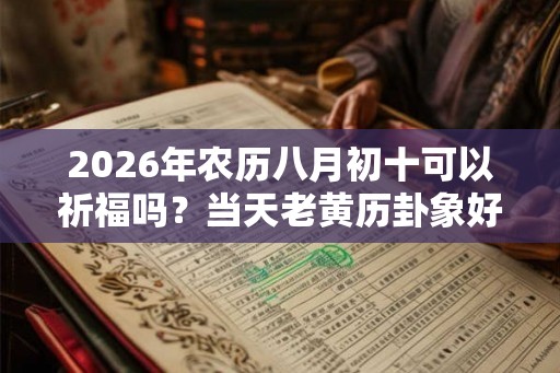 2026年农历八月初十可以祈福吗?当天老黄历卦象好吗? 2026年农历八月初十可以祈福吗?当天老黄历卦象好吗?