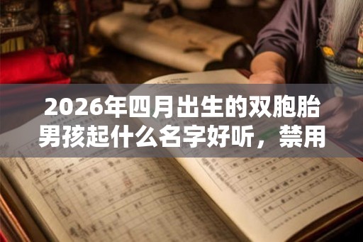 2026年四月出生的双胞胎男孩起什么名字好听，禁用什么字