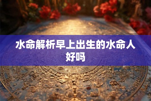 水命解析早上出生的水命人好吗