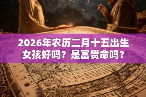 2026年农历二月十五出生女孩好吗？是富贵命吗？