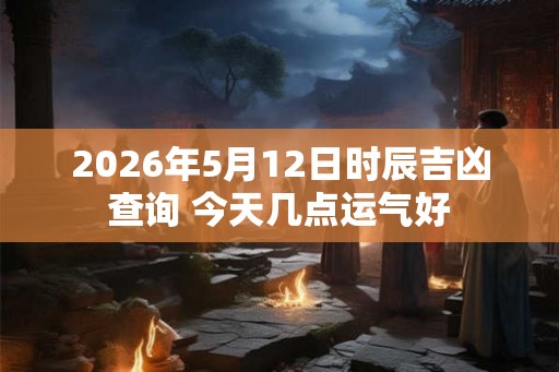 2026年5月12日时辰吉凶查询 今天几点运气好