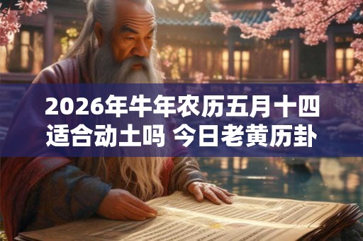 2026年牛年农历五月十四适合动土吗 今日老黄历卦象