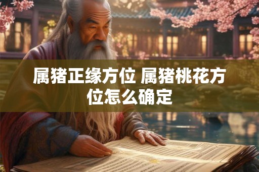 属猪正缘方位 属猪桃花方位怎么确定