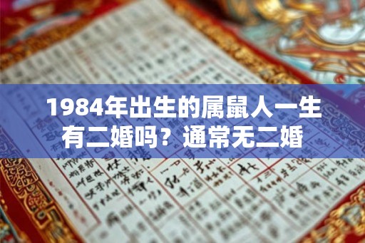 1984年出生的属鼠人一生有二婚吗？通常无二婚
