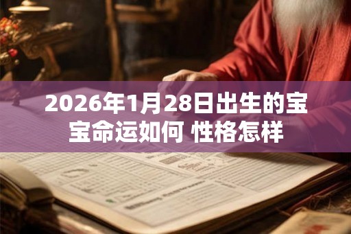 2026年1月28日出生的宝宝命运如何 性格怎样
