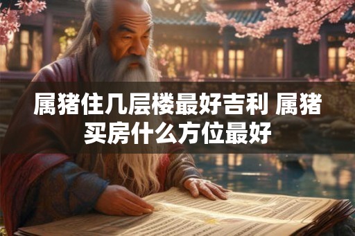 属猪住几层楼最好吉利 属猪买房什么方位最好