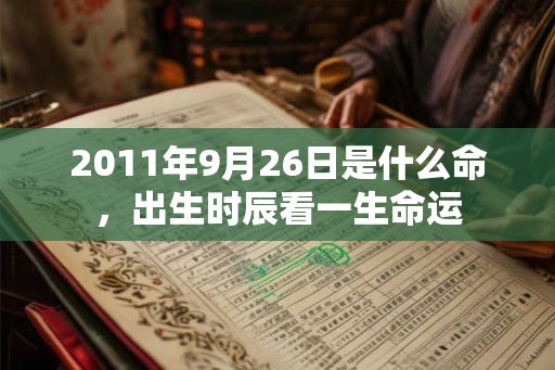 2011年9月26日是什么命,出生时辰看一生命运 2011年9月26日是什么命,出生时辰看一生命运