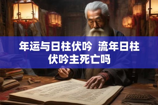 年运与日柱伏吟  流年日柱伏吟主死亡吗