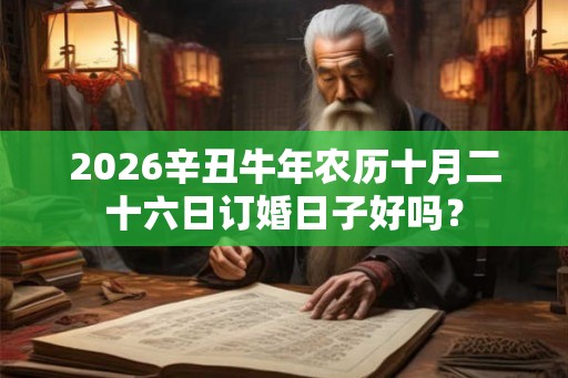2026辛丑牛年农历十月二十六日订婚日子好吗？